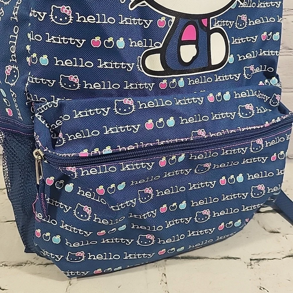 Sanrio Hello‎ Kitty Full-Size Backpack All-Over Brand Print School Book Bag